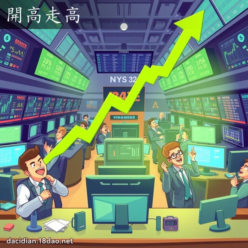 开高走高 - 国语大辞典配图