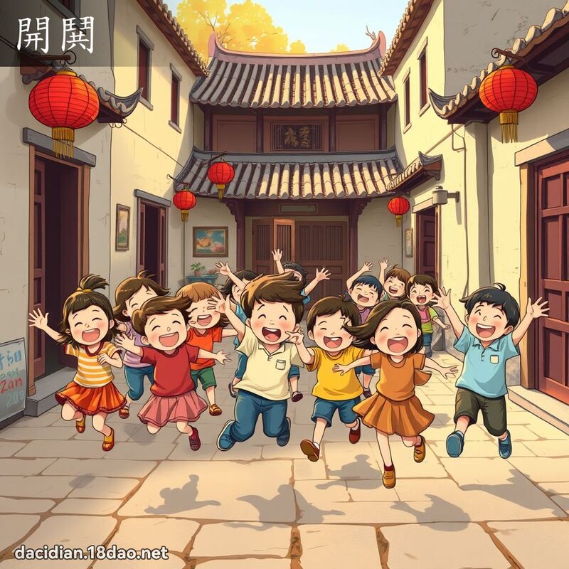 開鬨 - 國語大辭典配圖