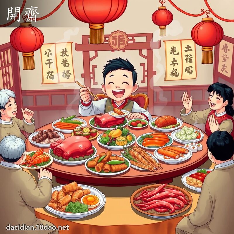 開齋 - 國語大辭典配圖