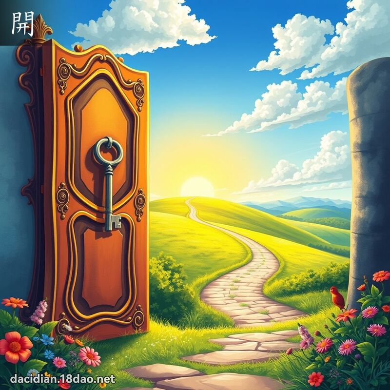开 - 国语大辞典配图