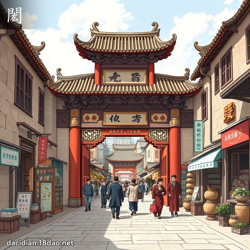 閎 - 國語大辭典配圖