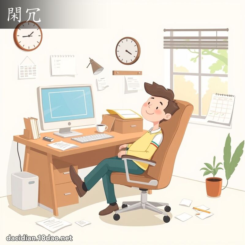 閑冗 - 國語大辭典配圖