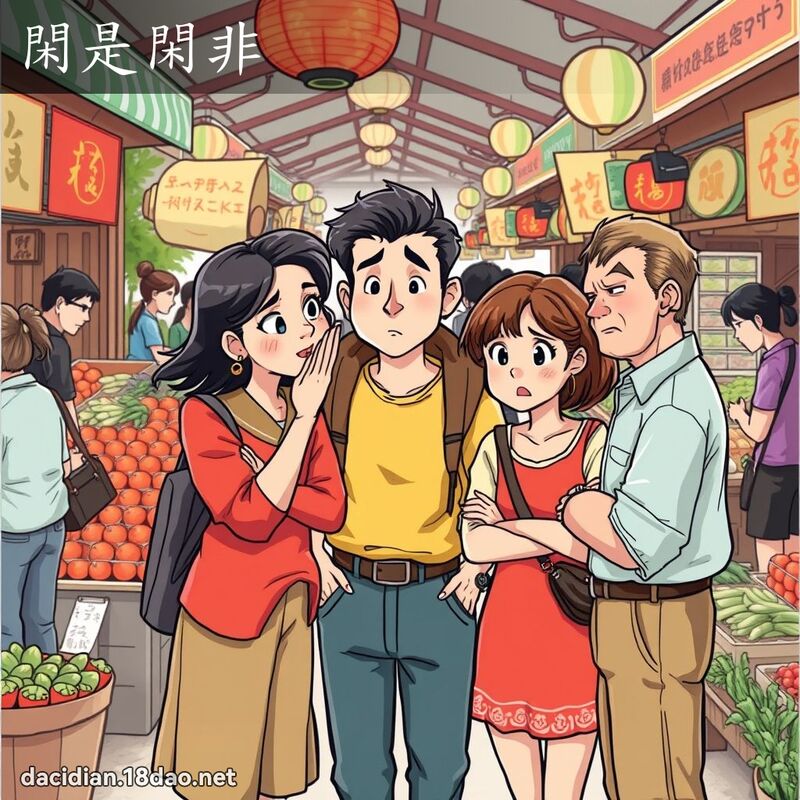 閑是閑非 - 國語大辭典配圖