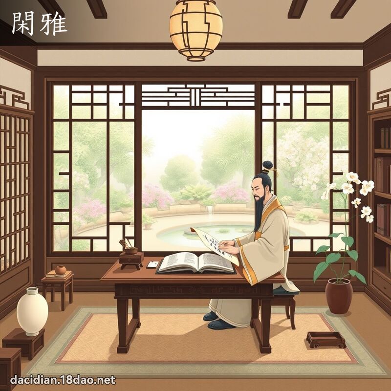 闲雅 - 国语大辞典配图