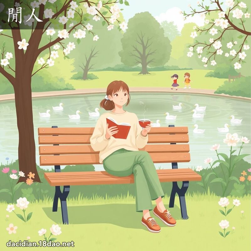 閒人 - 國語大辭典配圖