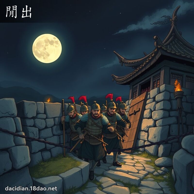 闲出 - 国语大辞典配图