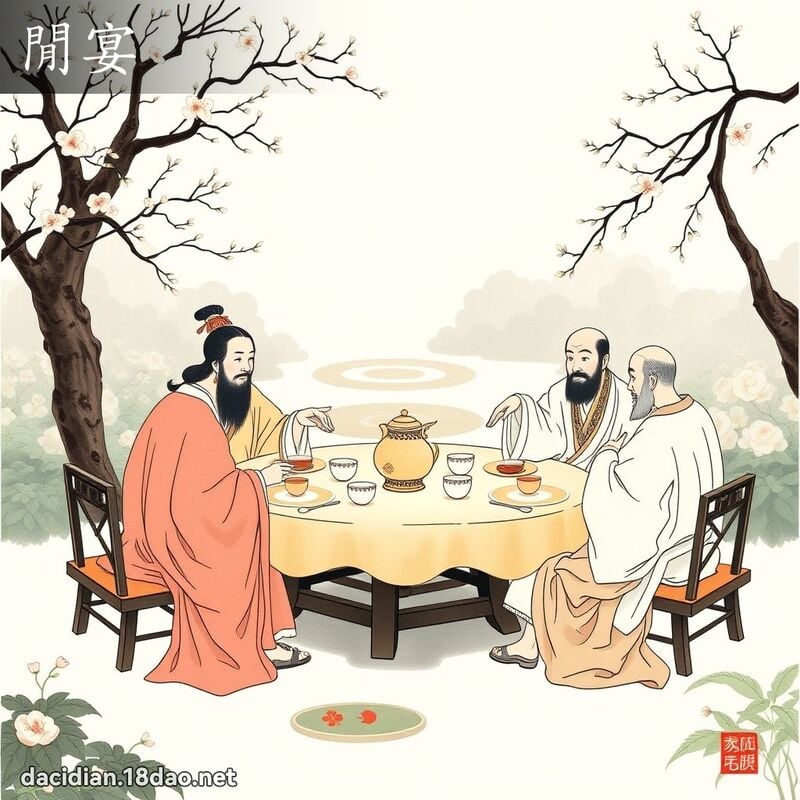 閒宴 - 國語大辭典配圖