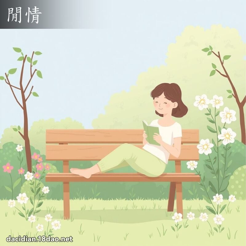 閒情 - 國語大辭典配圖