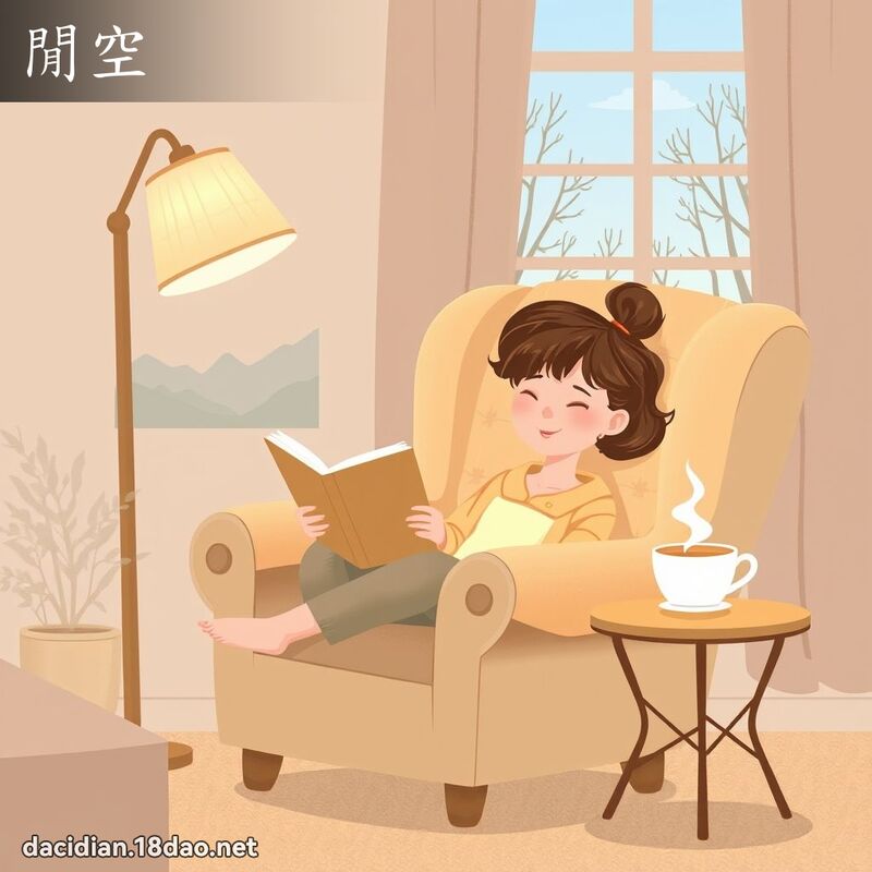 閒空 - 國語大辭典配圖