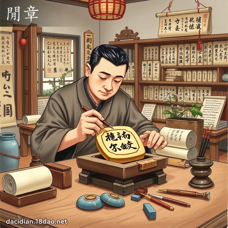 闲章 - 国语大辞典配图