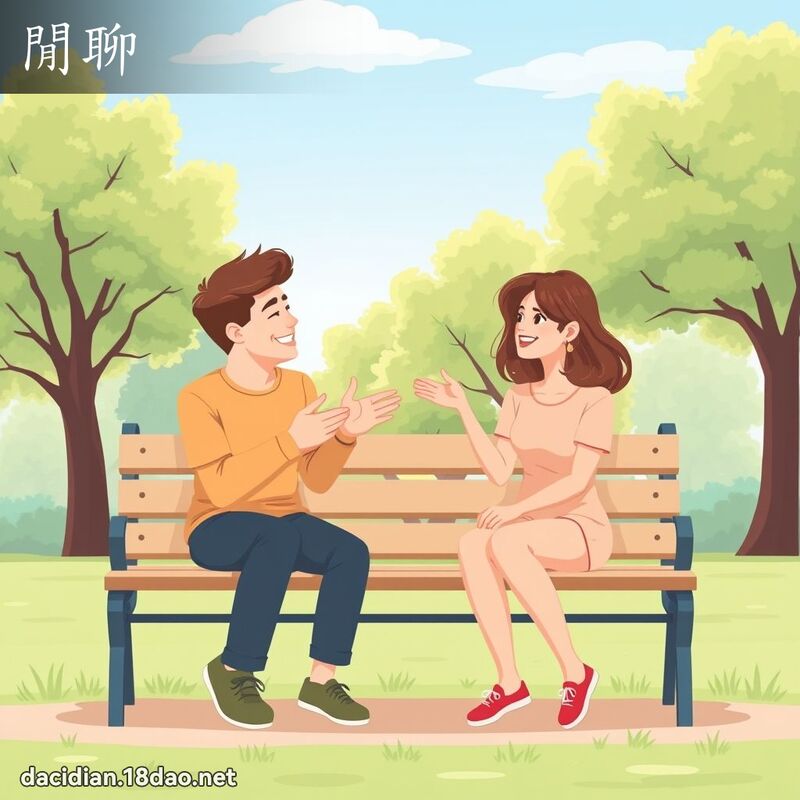 閒聊 - 國語大辭典配圖