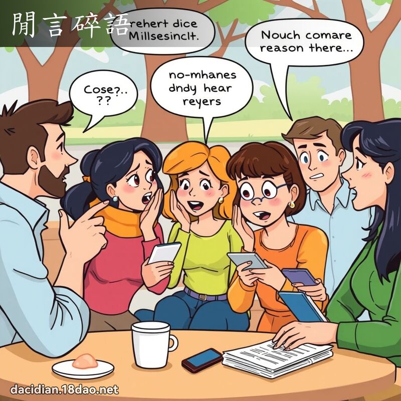 闲言碎语 - 国语大辞典配图