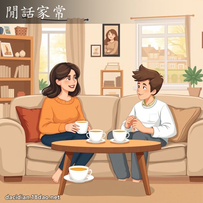 闲话家常 - 国语大辞典配图