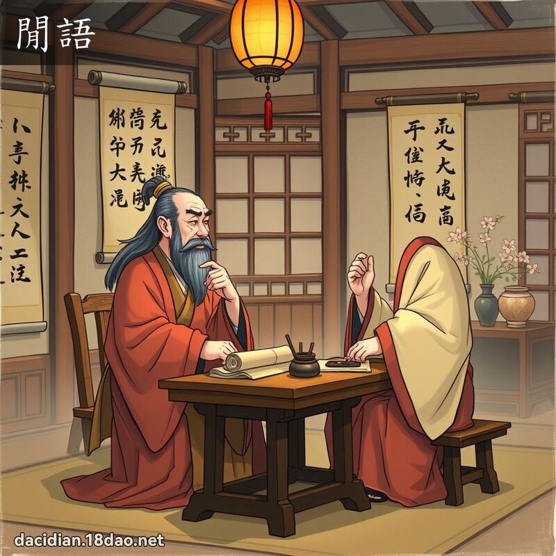 詞語: 閒語 (多意詞)