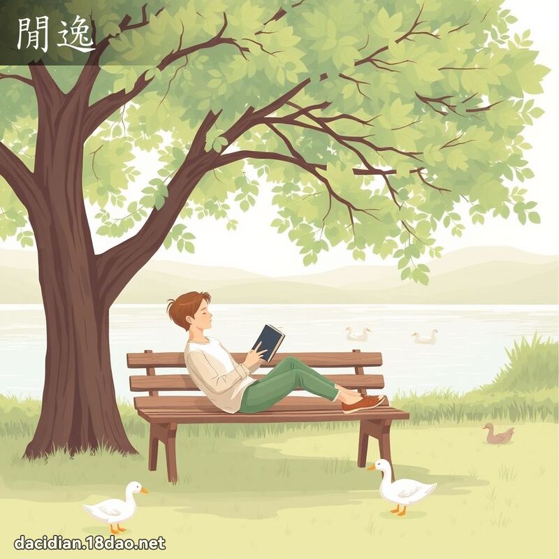 閒逸 - 國語大辭典配圖