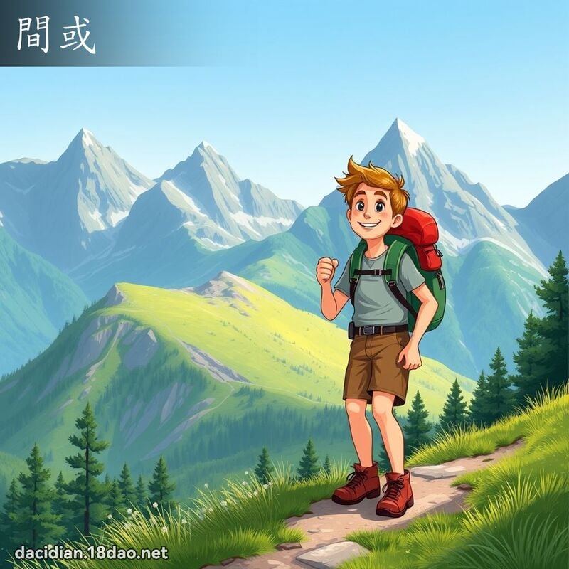 間或 - 國語大辭典配圖