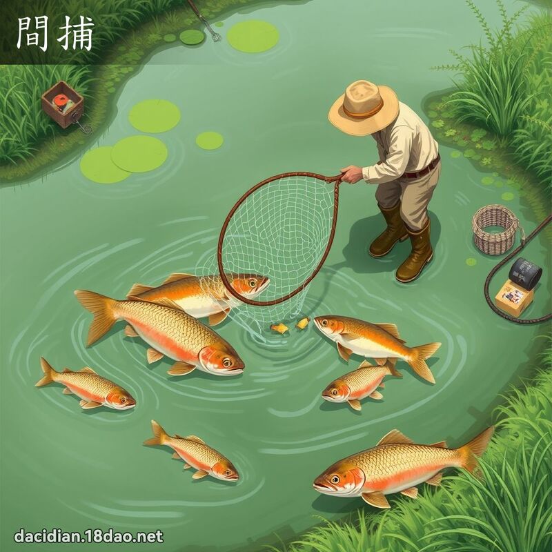 間捕 - 國語大辭典配圖