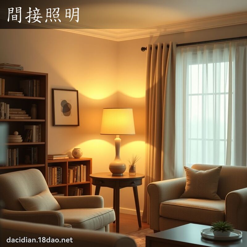 間接照明 - 國語大辭典配圖