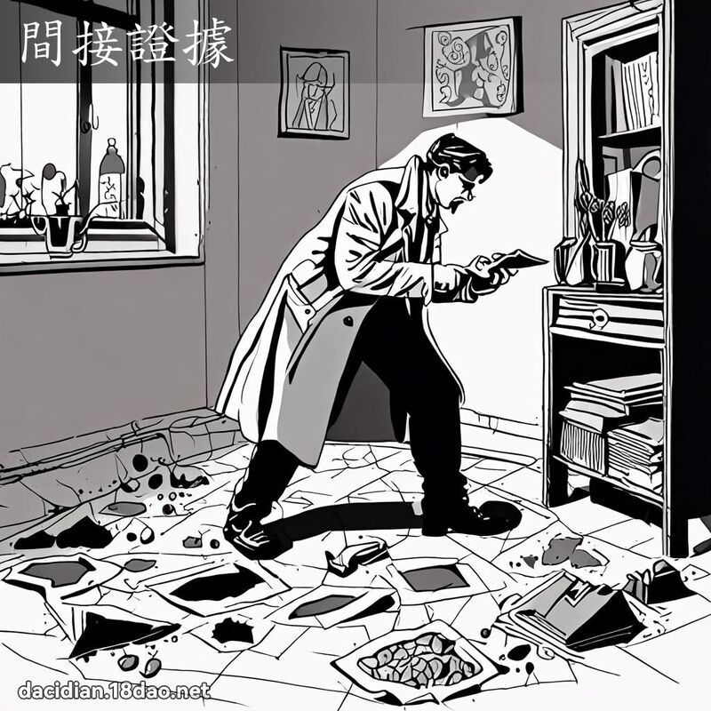 間接證據 - 國語大辭典配圖