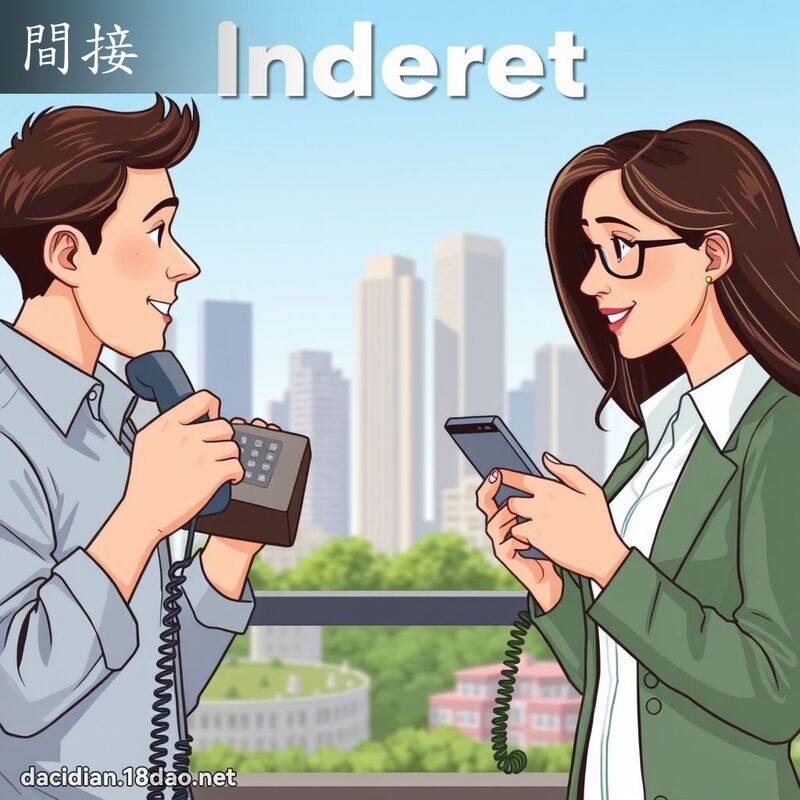 间接 - 国语大辞典配图