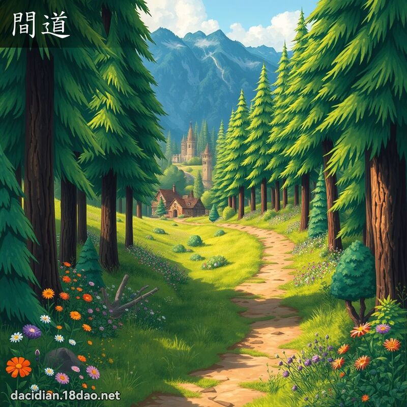 間道 - 國語大辭典配圖