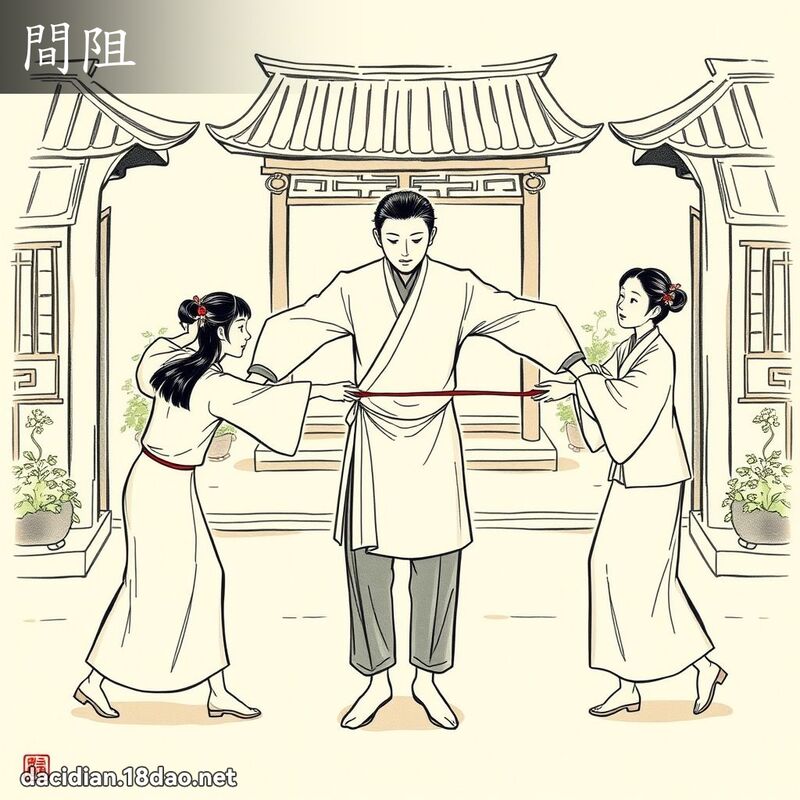 間阻 - 國語大辭典配圖