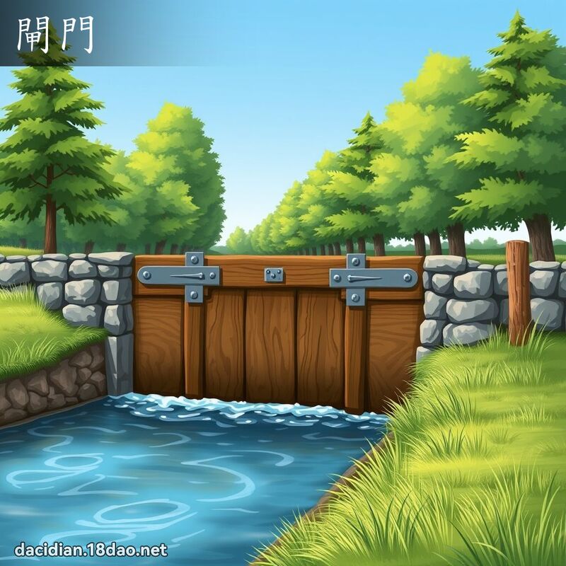 闸门 - 国语大辞典配图