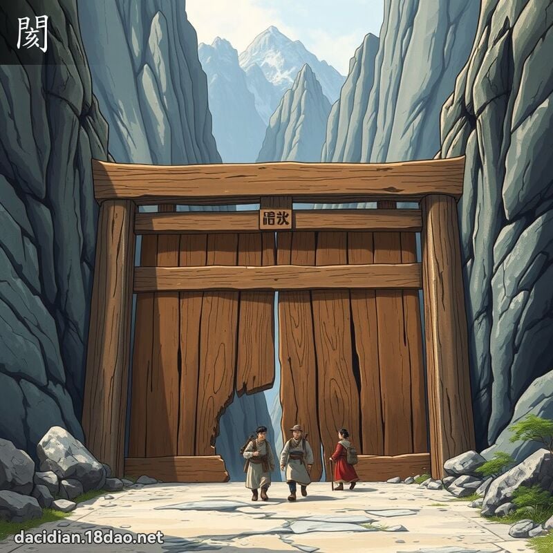 閡 - 國語大辭典配圖