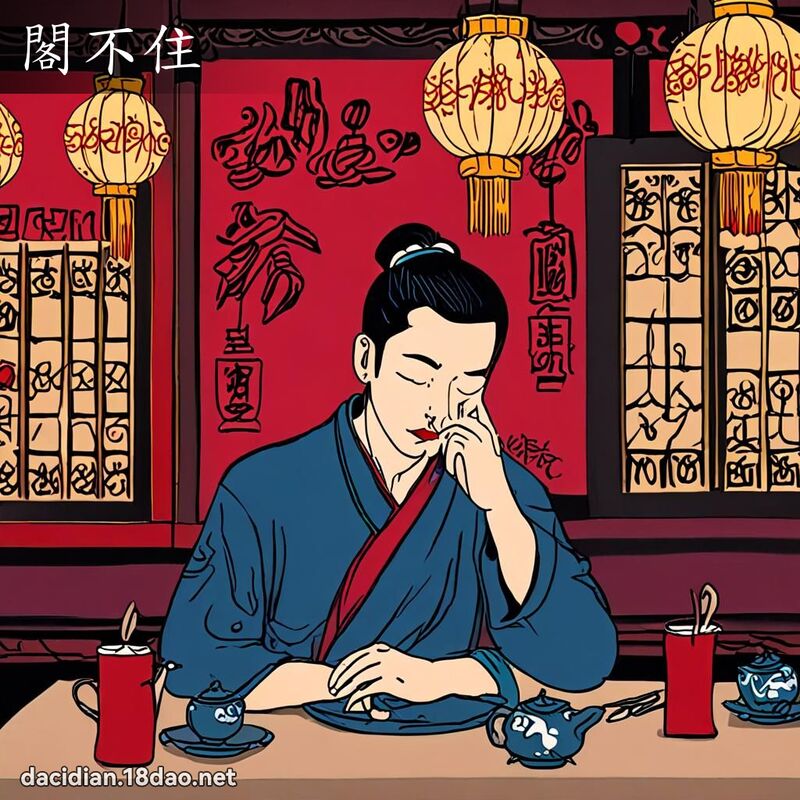 閣不住 - 國語大辭典配圖