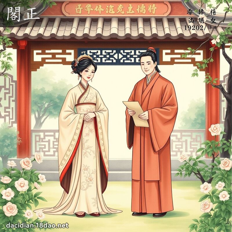 閣正 - 國語大辭典配圖
