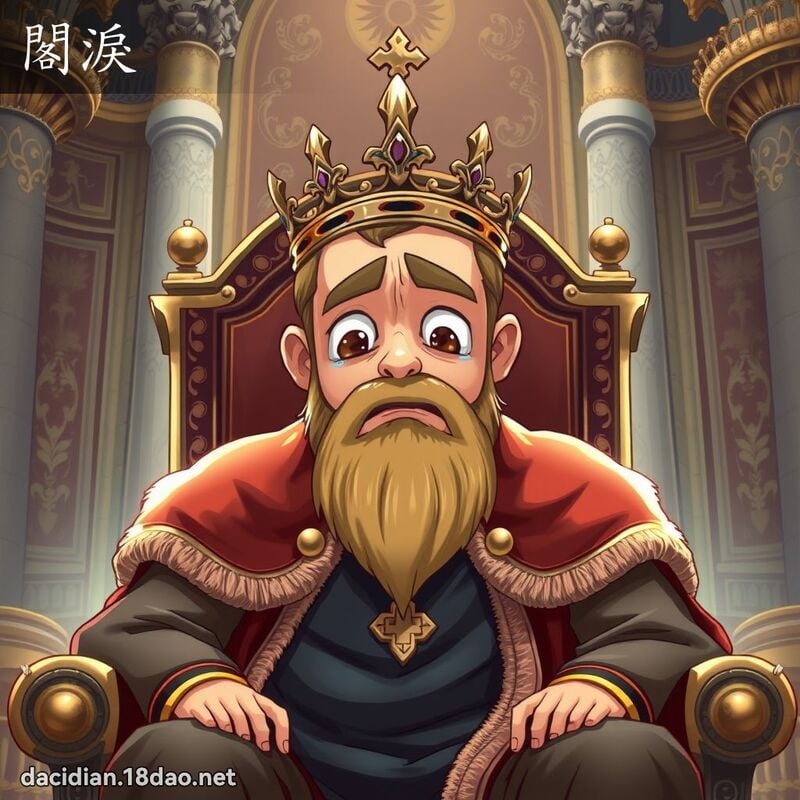閣淚 - 國語大辭典配圖