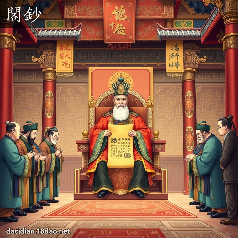 閣鈔 - 國語大辭典配圖
