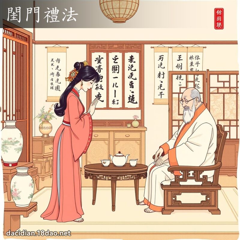 闺门礼法 - 国语大辞典配图