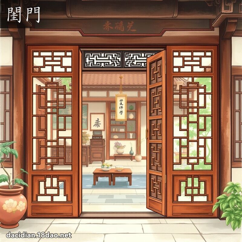 闺门 - 国语大辞典配图