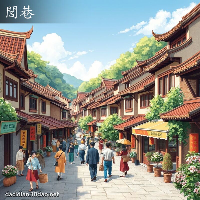 閭巷 - 国语大辞典配图