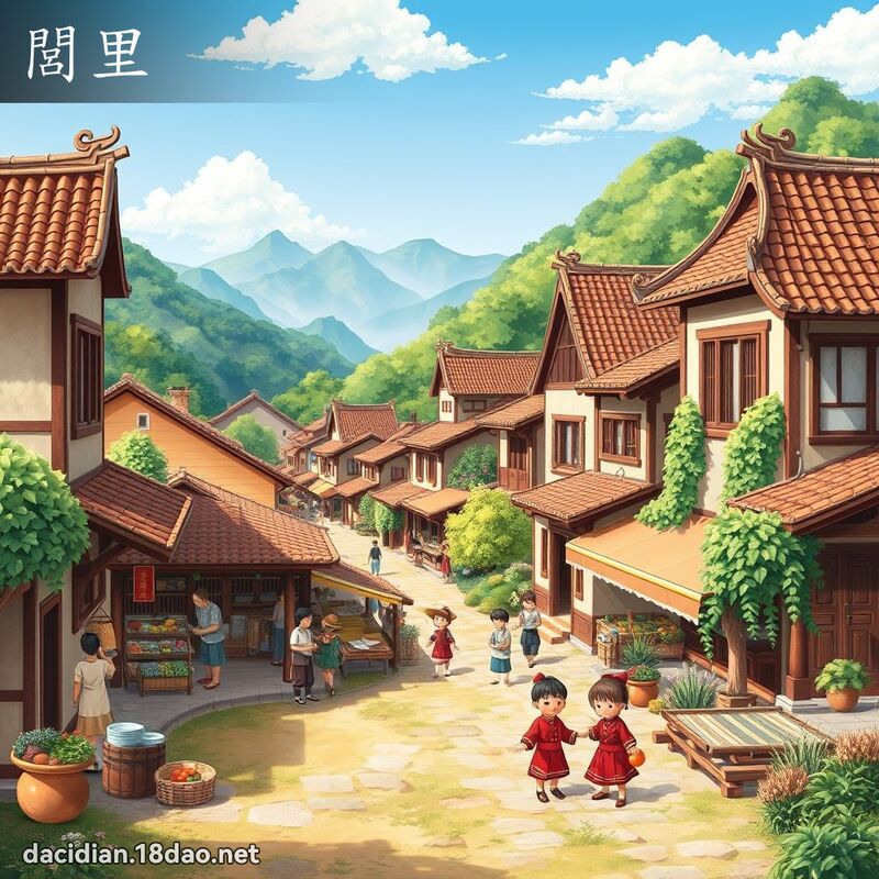 閭里 - 国语大辞典配图