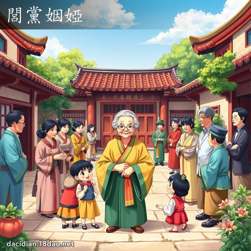 閭党姻婭 - 国语大辞典配图