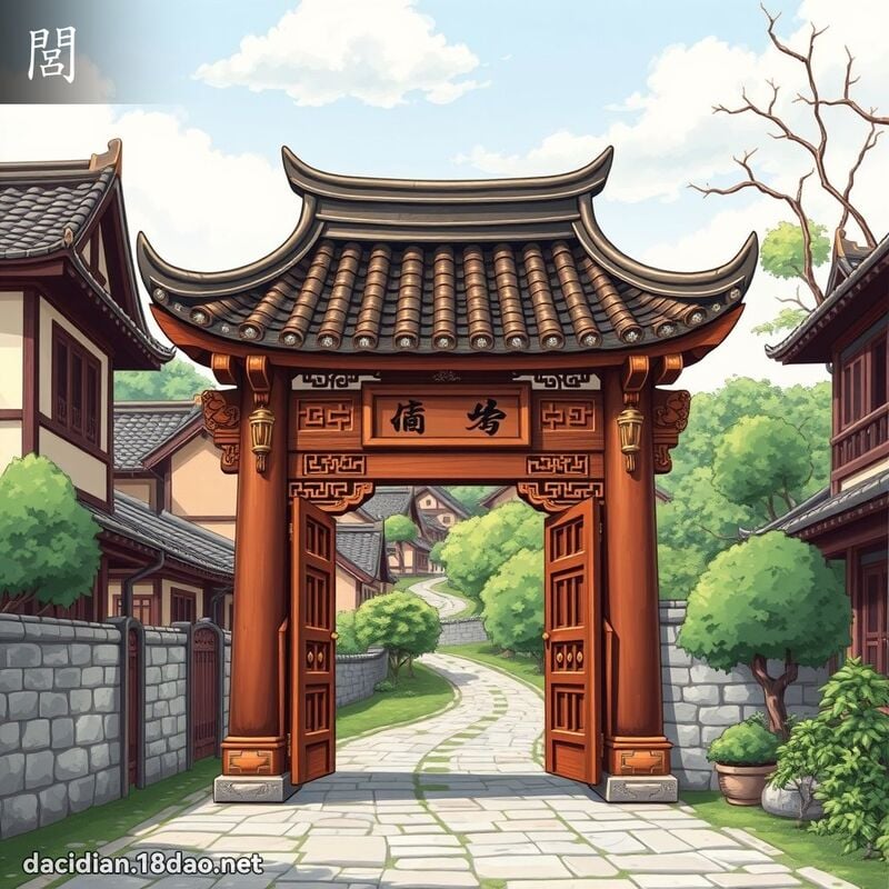 閭 - 國語大辭典配圖