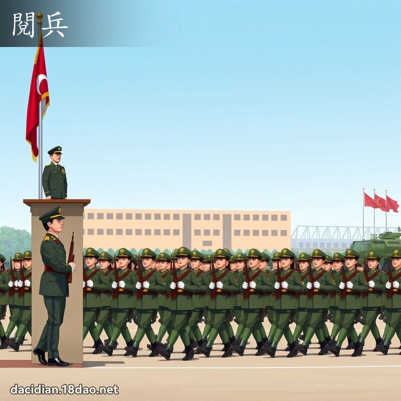 阅兵 - 国语大辞典配图