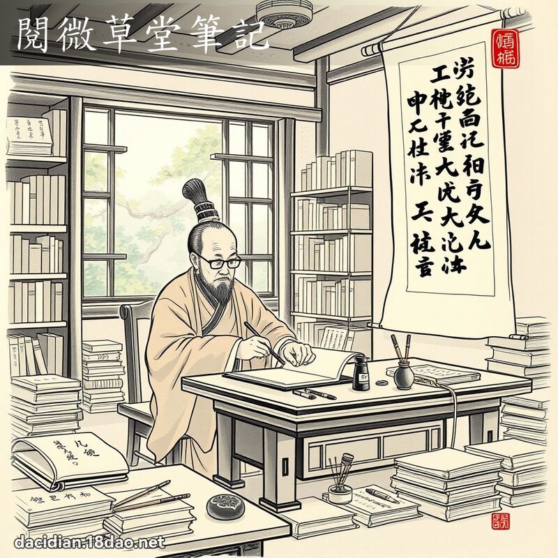 閱微草堂筆記 - 國語大辭典配圖