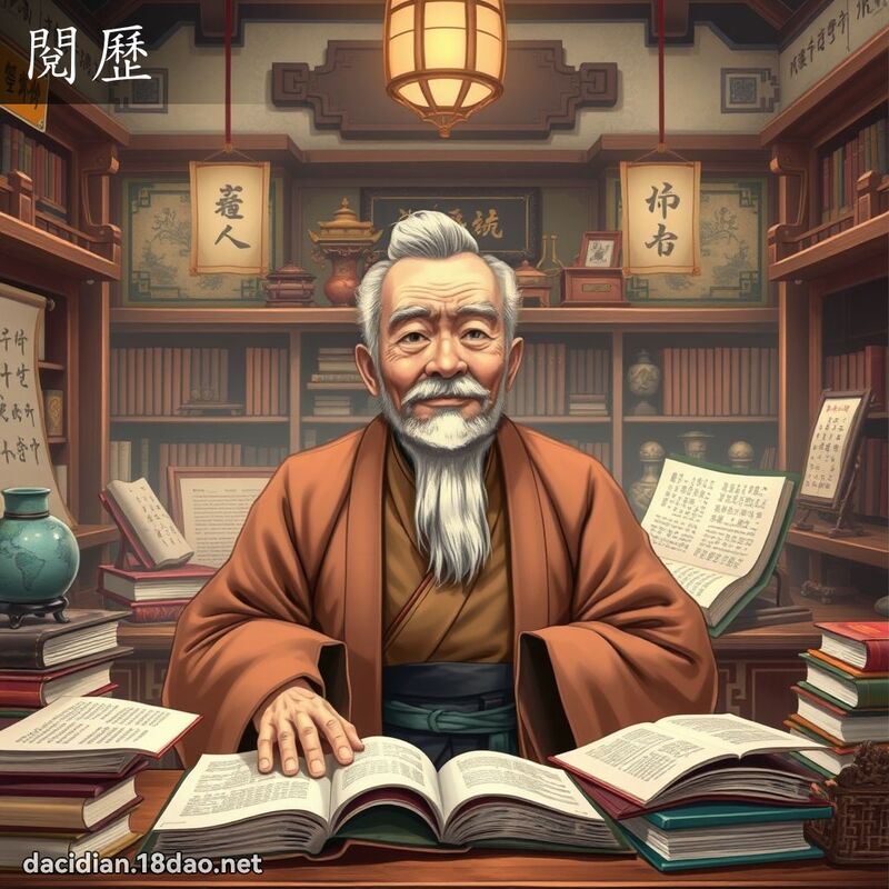 阅歷 - 国语大辞典配图