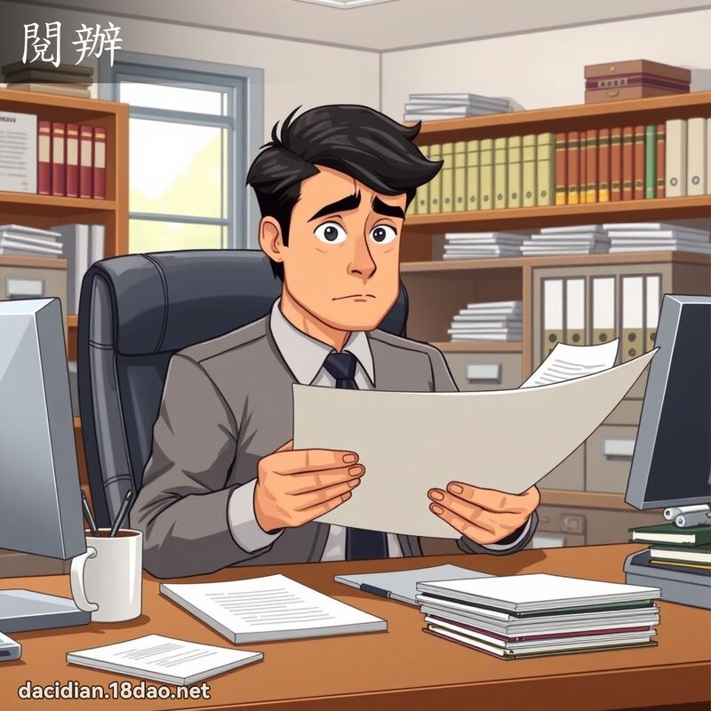 閱辦 - 國語大辭典配圖