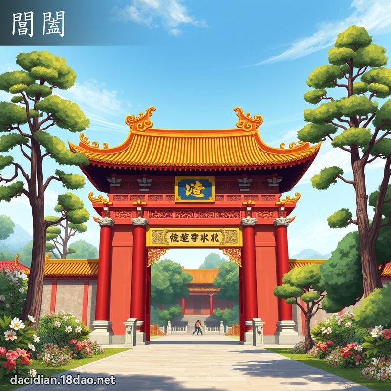 閶闔 - 國語大辭典配圖