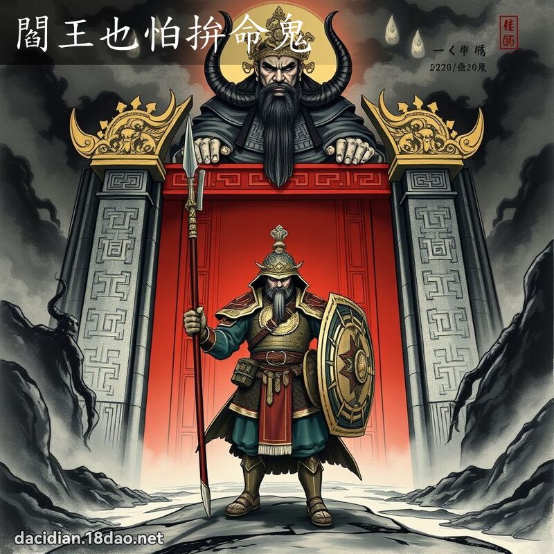 阎王也怕拚命鬼 - 国语大辞典配图