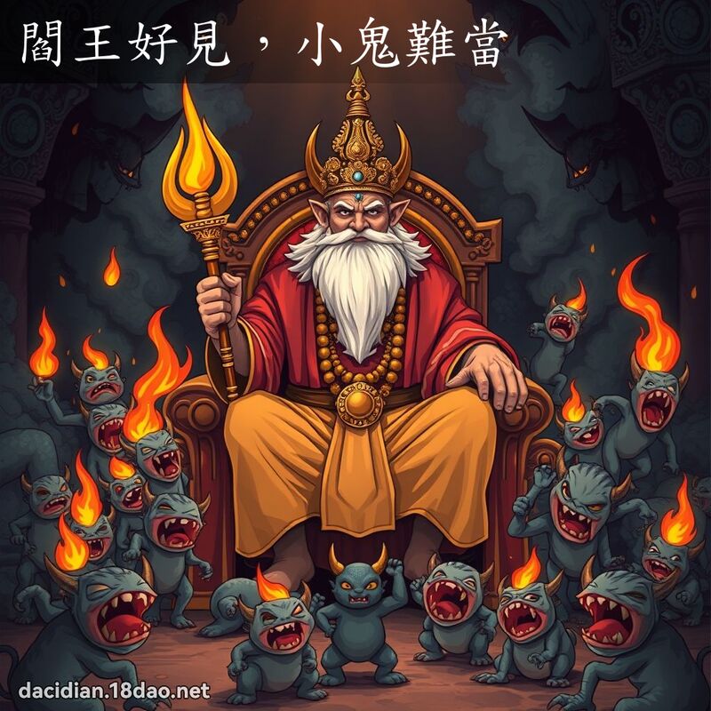 阎王好见，小鬼难当 - 国语大辞典配图