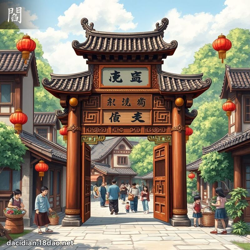 阎 - 国语大辞典配图