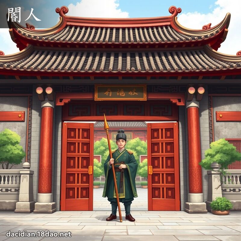 閽人 - 国语大辞典配图