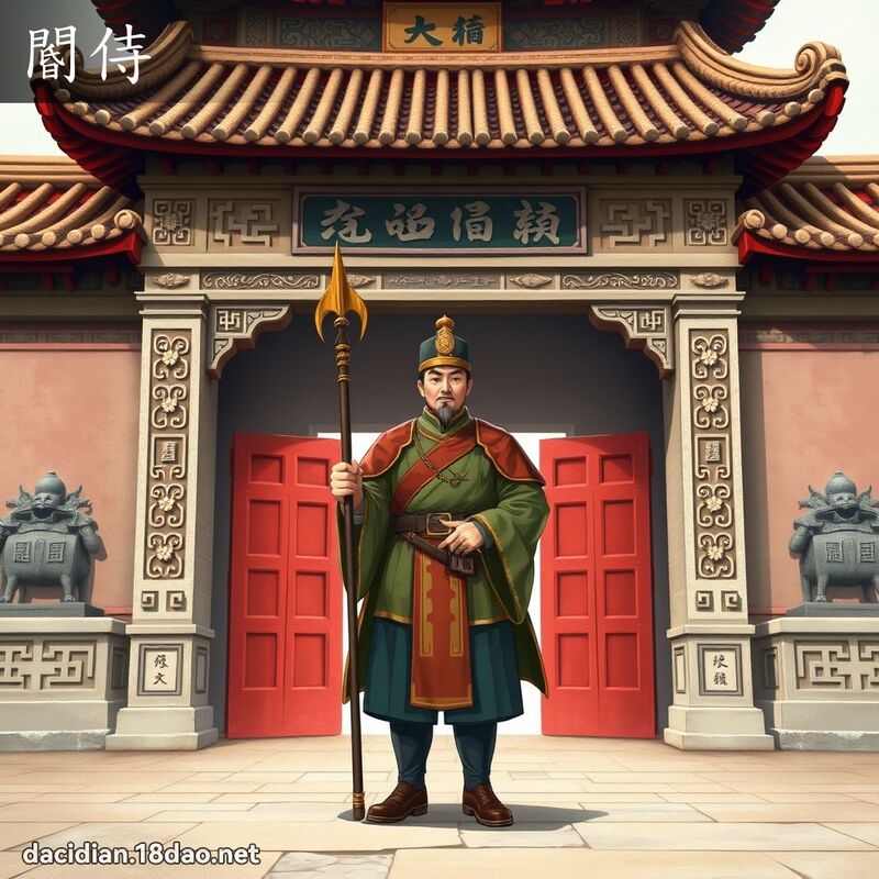 閽侍 - 國語大辭典配圖