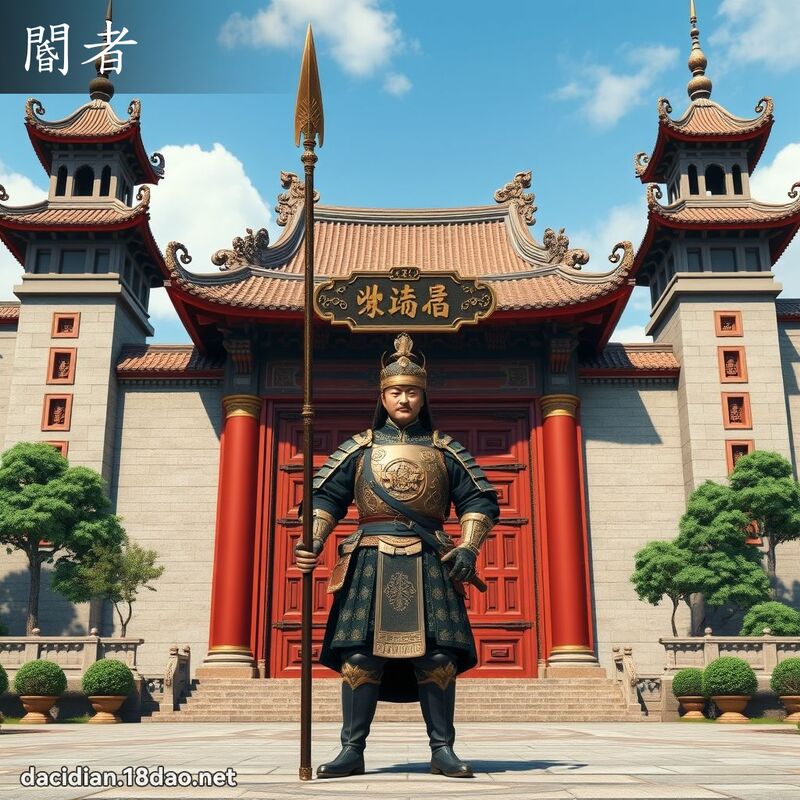 閽者 - 国语大辞典配图