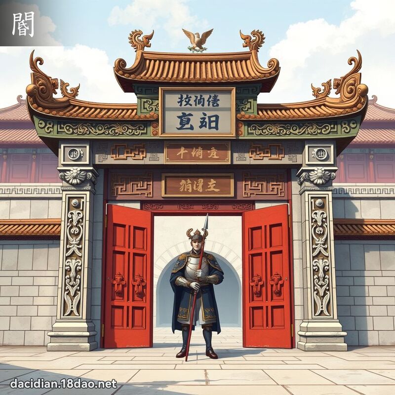 閽 - 国语大辞典配图